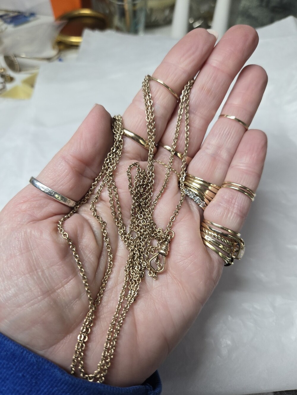 Victorian Gold Filled Watch Chain Necklace - Elegant Women's Jewelry